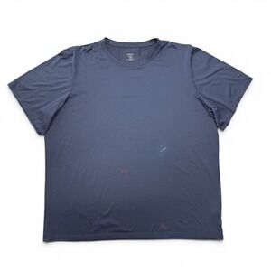 Patagonia Capilene Mens XXL Blue Gray Short Sleeve T-Shirt 45221 SP02 USA Made